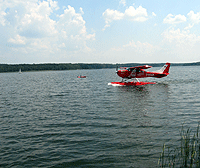 Landung Wasserflugzeug